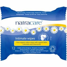 Natracare Organic Intimate Wipes 12wipes